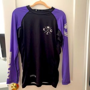 Kingz Rash Guard. Purple Belt XL